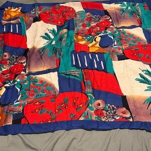 33” Square Abstract Art Scarf